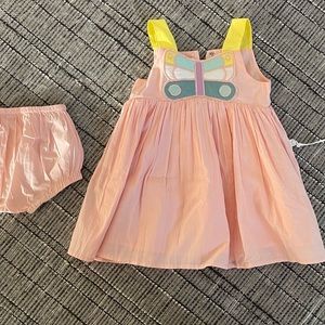 NWT Stella McCartney Pink Butterfly Dress NWT (includes bloomers)